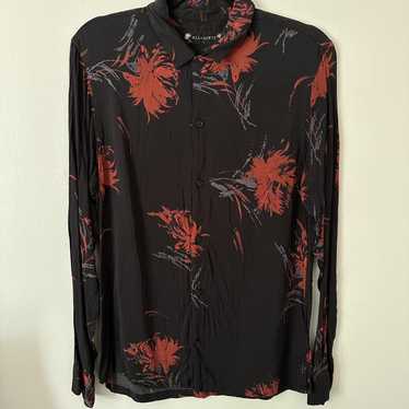 Allsaints Arboretum Ls Shirt Allsaints Abstract