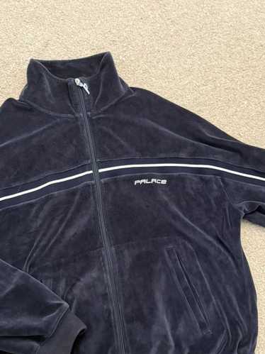 Palace Palace Rib Panel Zip Funnel (Navy)