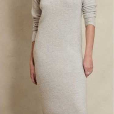 BANANA REPUBLIC Gray Knit Long Dress