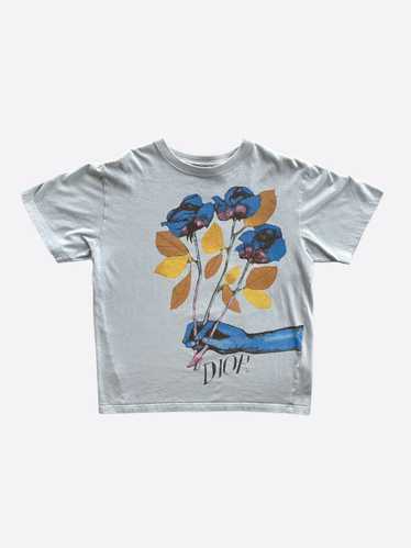 Dior Dior Alex Fonton Blue Flower T-Shirt