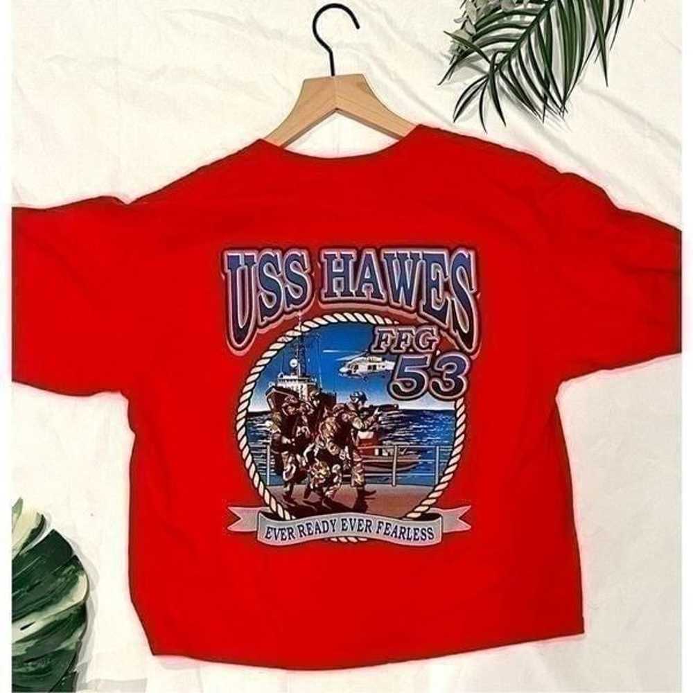 Retro US Naval Graphic Tee - image 1