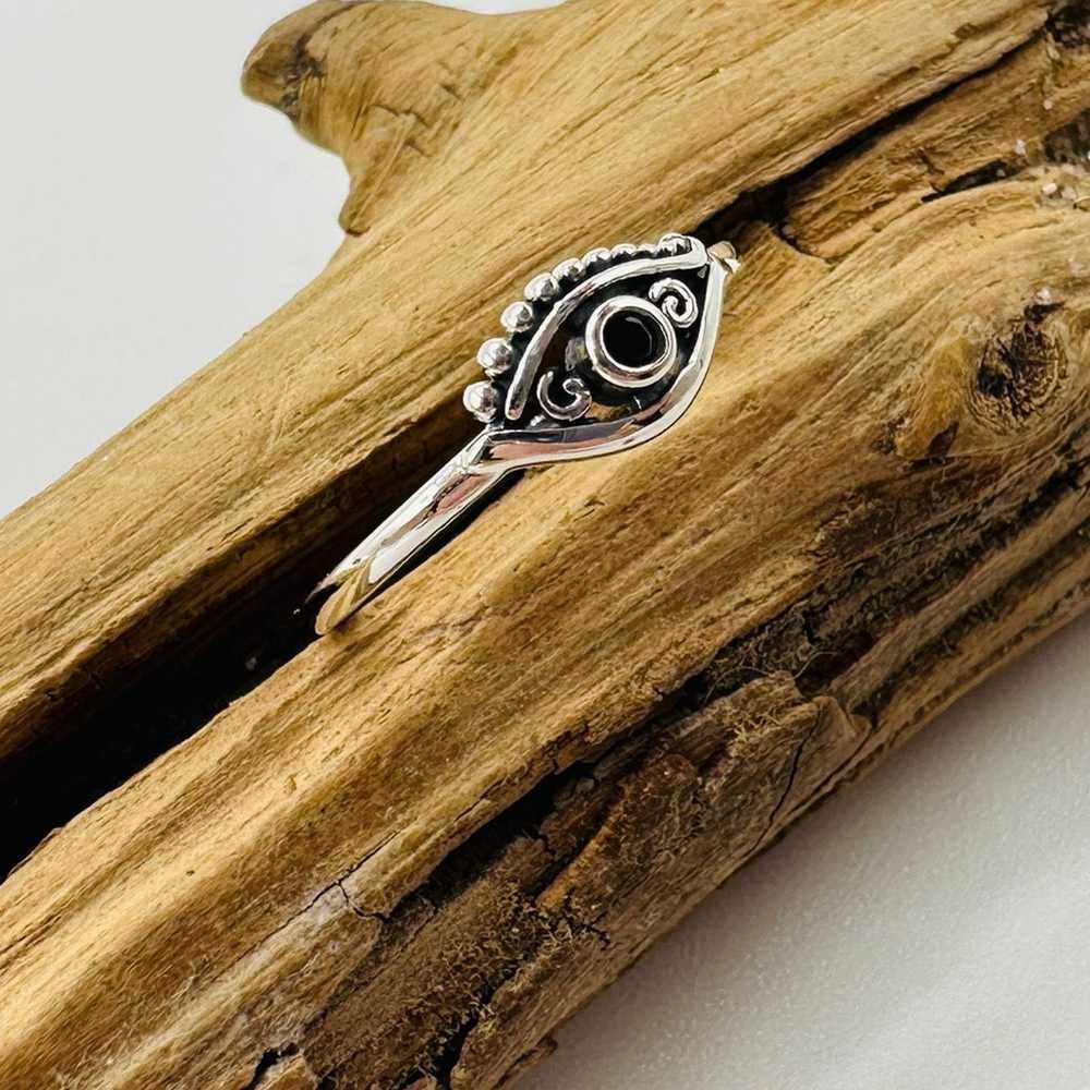 The Unbranded Brand Evil Eye Sterling Silver CZ R… - image 3