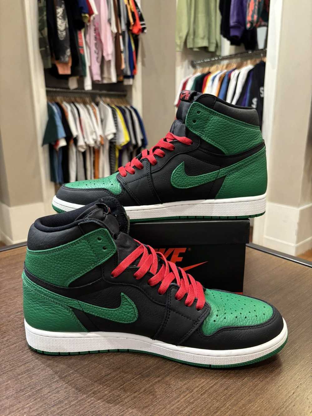 Jordan Brand Jordan 1 Retro High Pine Green Black - image 2