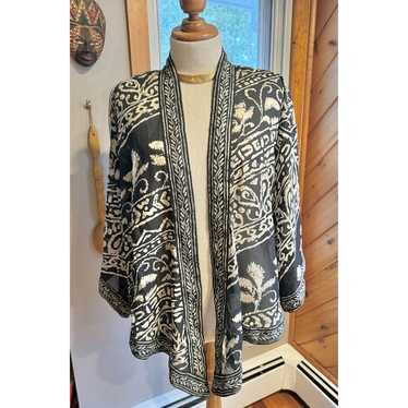 Vintage Sheer Bohemian Printed Flowy Kimono