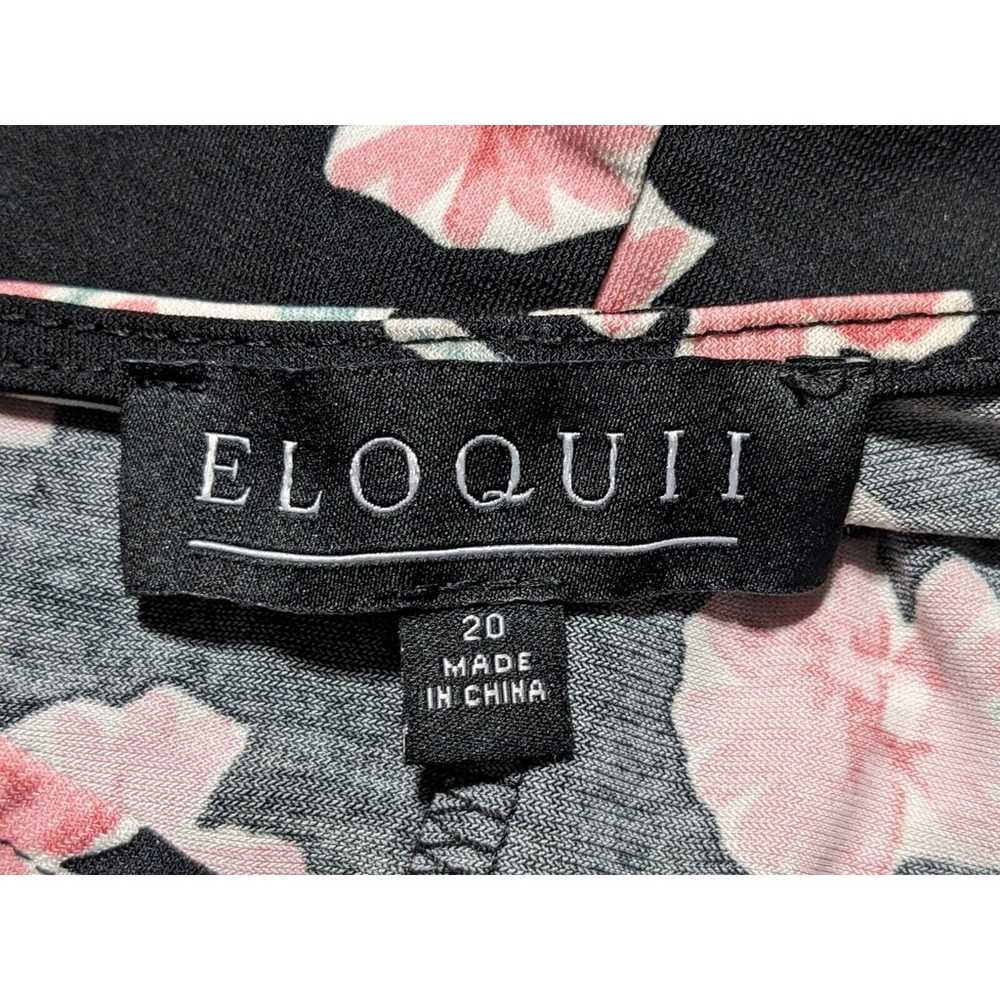 Eloquii Fit and Flare Dress Women Size 20 Black F… - image 2