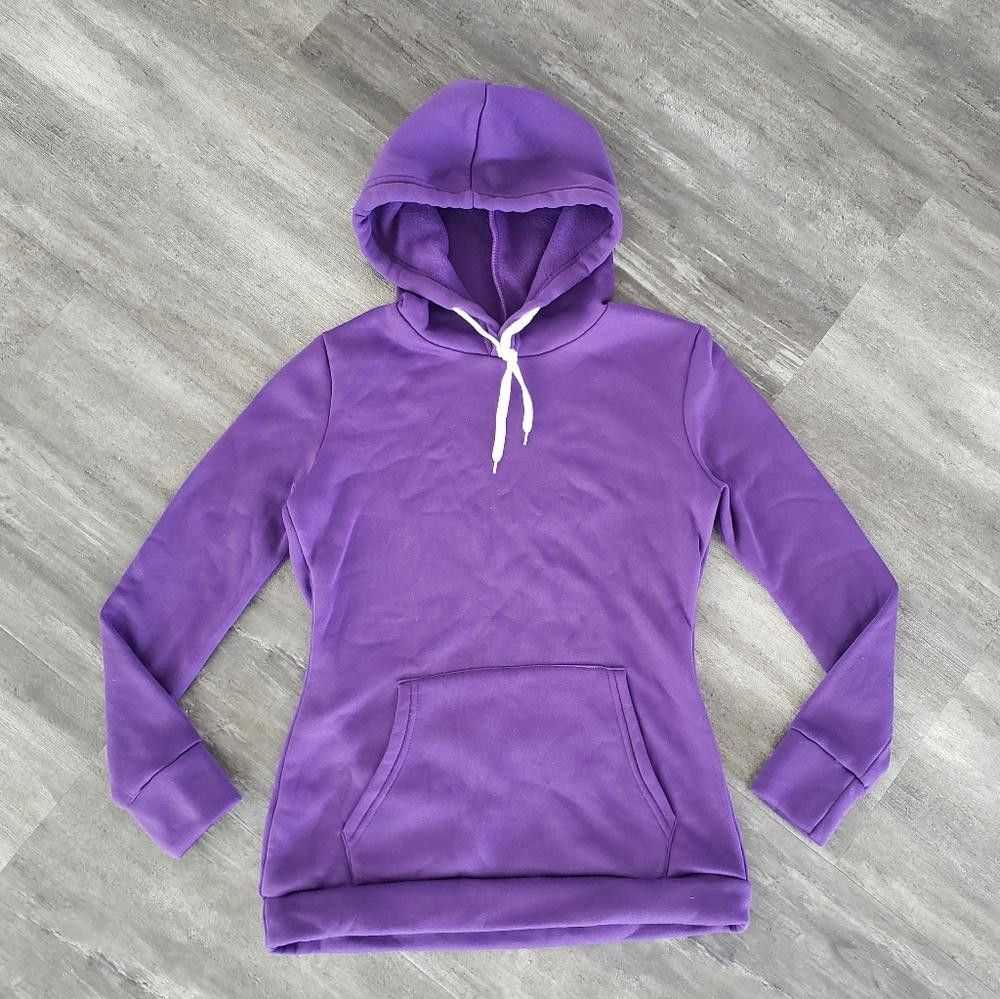 Shein Purple Basic Hoodie Long Sleeve - image 1