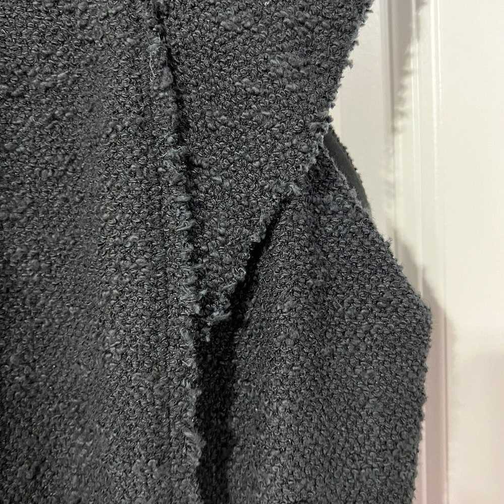 Rebecca Taylor Size 4 Sheath Dress Black Boucle S… - image 3