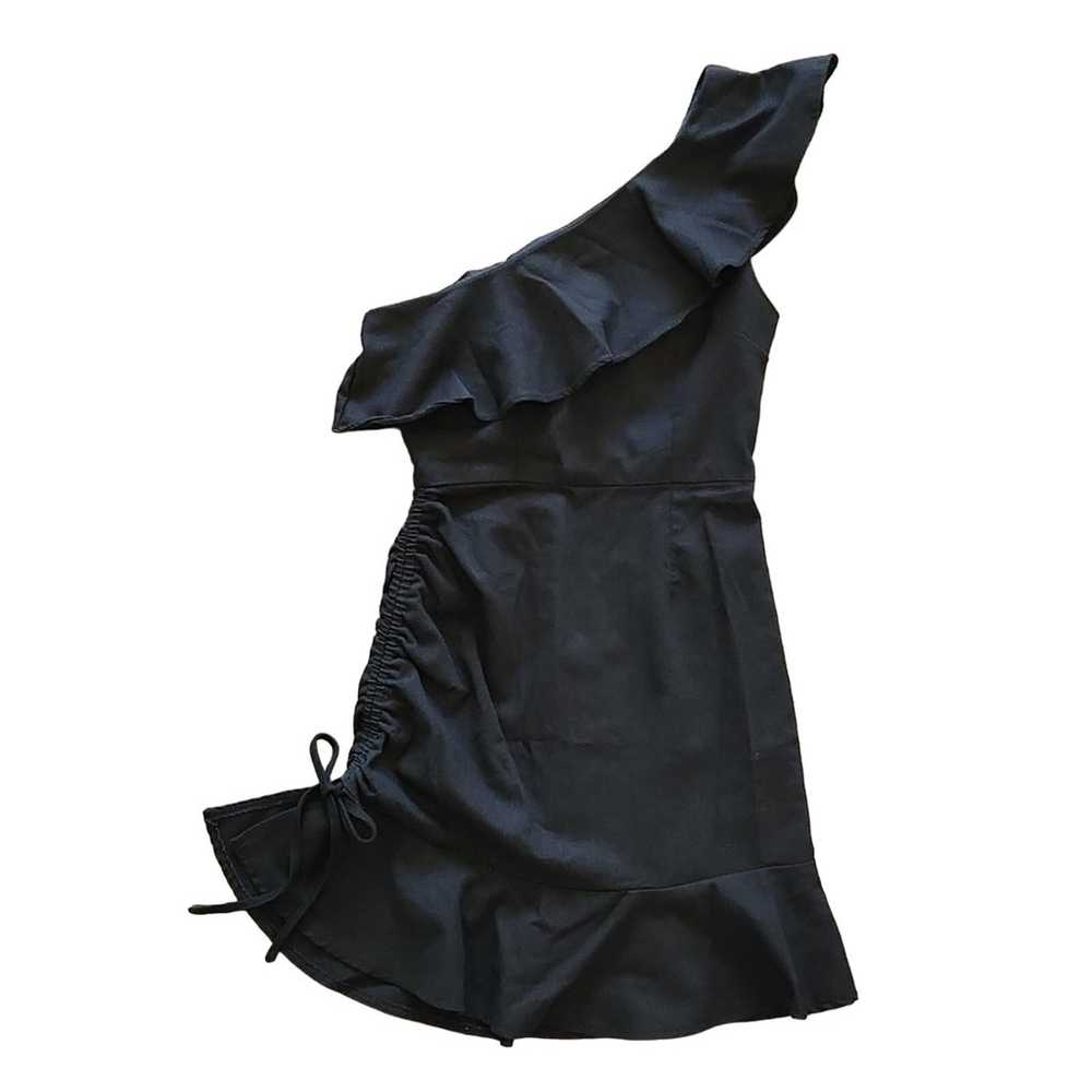 PRINCESS POLLY Off Shoulder Black Ruffled Mini Dr… - image 3