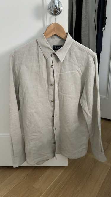 A.P.C. Cream linen shirt