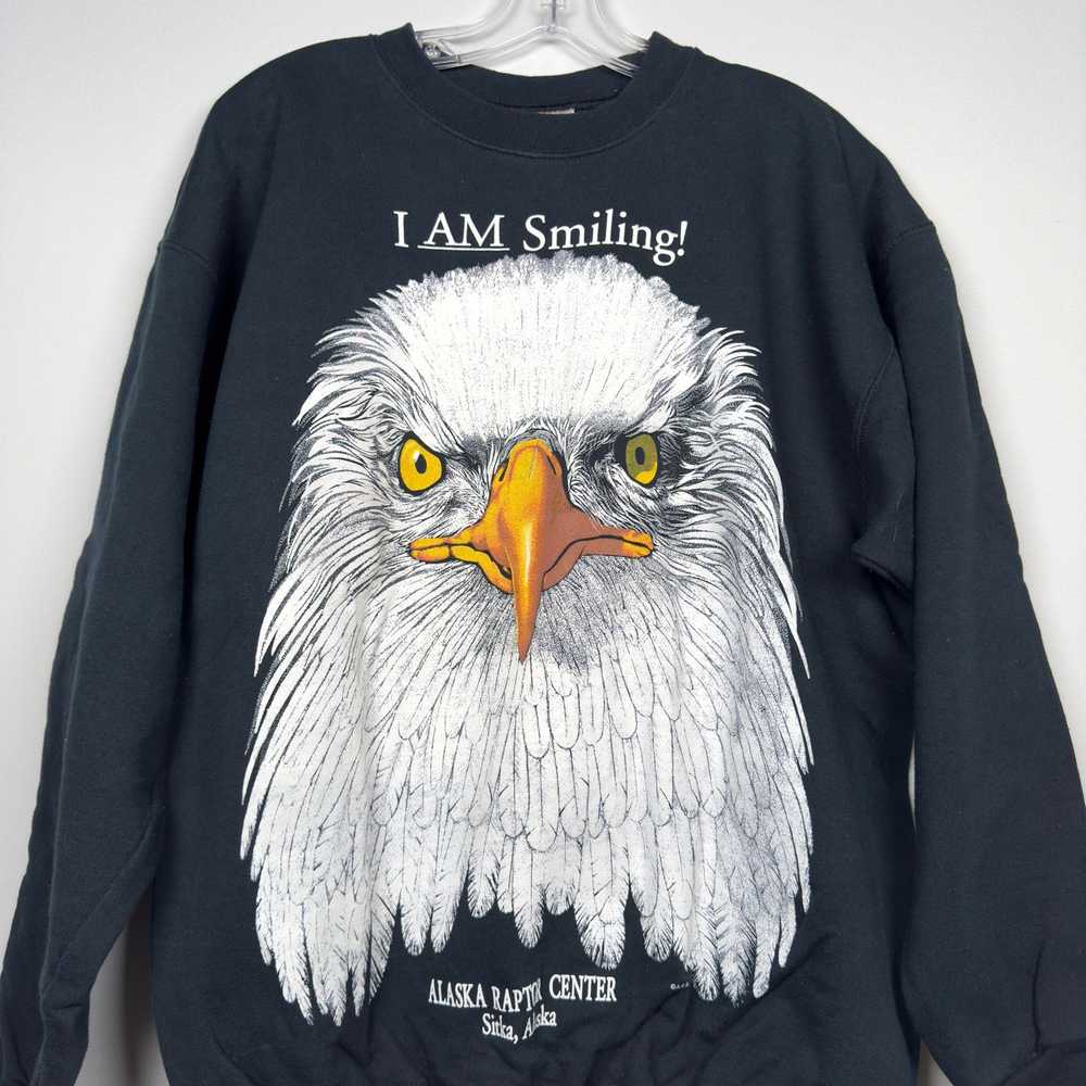 Hanes Vintage Hanes Alaska Eagle 'I Am Smiling' C… - image 1