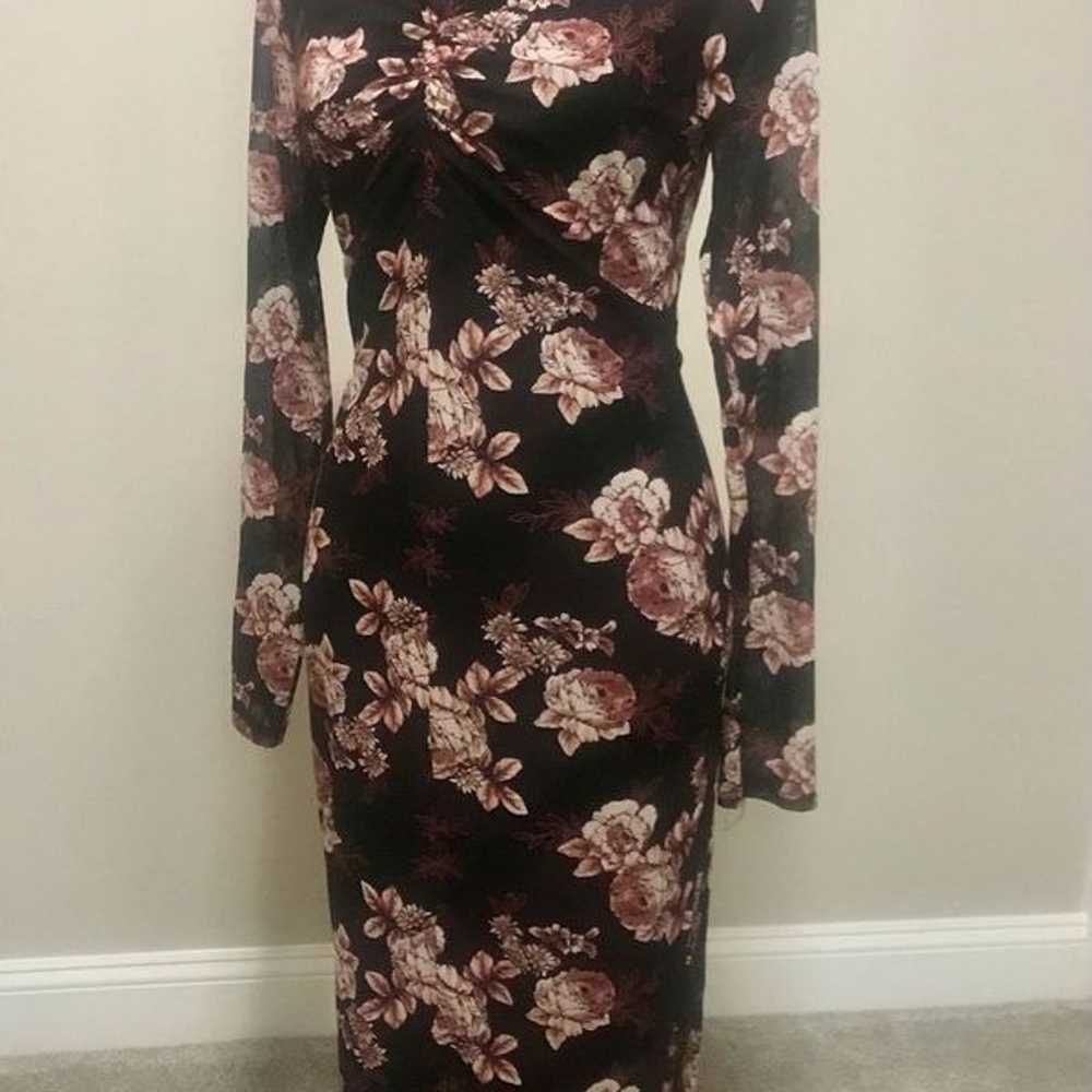 Floral Bodycon turtleneck maxi. - image 11