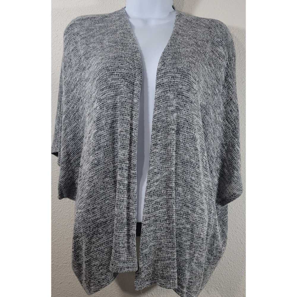 Other Kona Gray Black Marled Open Front Cardigan … - image 1