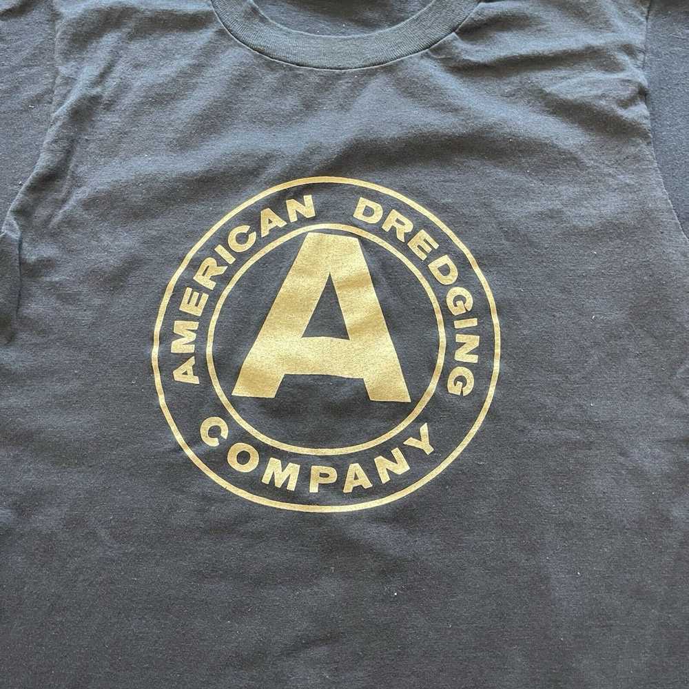 Vintage American Dredging Company t-shirt L tag v… - image 3