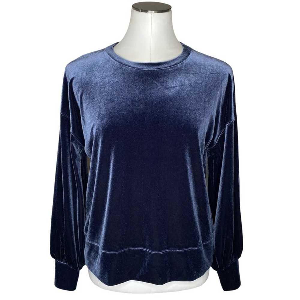 Madewell Velvet Balloon-Sleeve Sweatshirt size Sm… - image 10