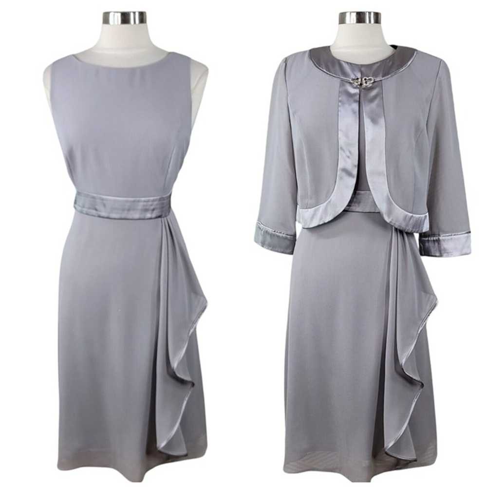 Dana Kay Dress Jacket Top Set size 12 midi layere… - image 1