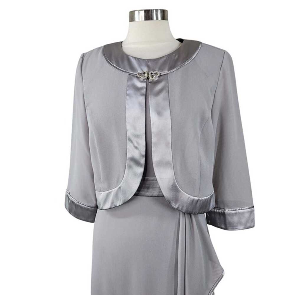 Dana Kay Dress Jacket Top Set size 12 midi layere… - image 3