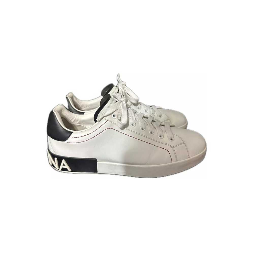 Dolce & Gabbana Portofino leather low trainers - image 7