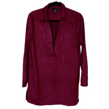 Lumiere Burgundy Maroon Faux Suede Women’s size sm