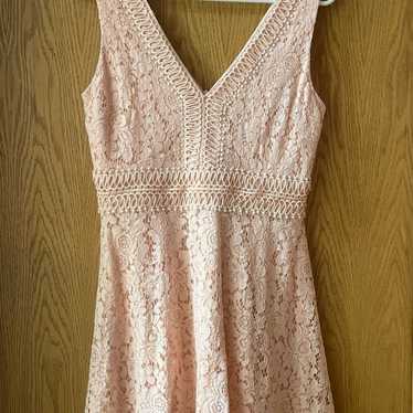 Francesca’s Peach Lace Dress