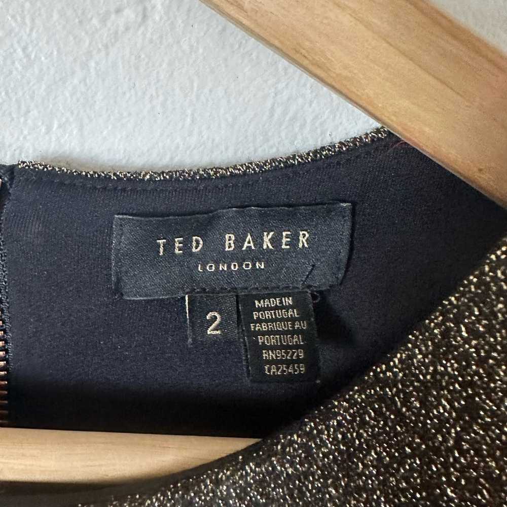 Ted Baker London Sparkle Metallic Black Gold Body… - image 11