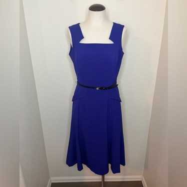 Calvin Klein Purple Sheath Dress with Belt size 4 - image 1