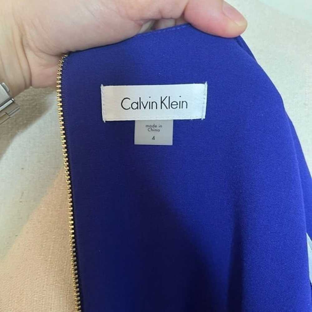 Calvin Klein Purple Sheath Dress with Belt size 4 - image 8