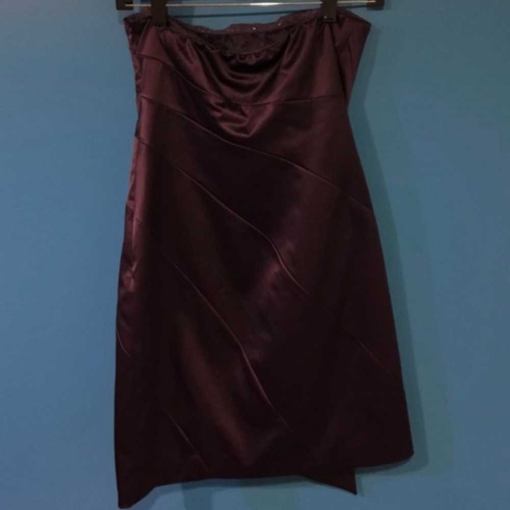 The Limited Strapless Plum Dress - image 2