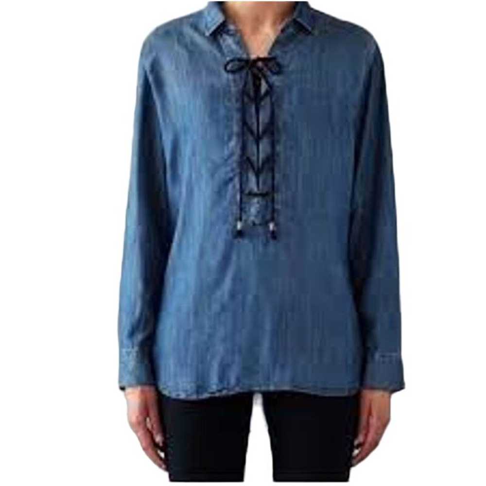 Rails Women's Raquel Dark Vintage Wash Chambray L… - image 1