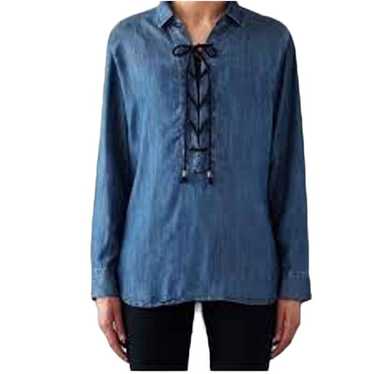 Rails Women's Raquel Dark Vintage Wash Chambray L… - image 1