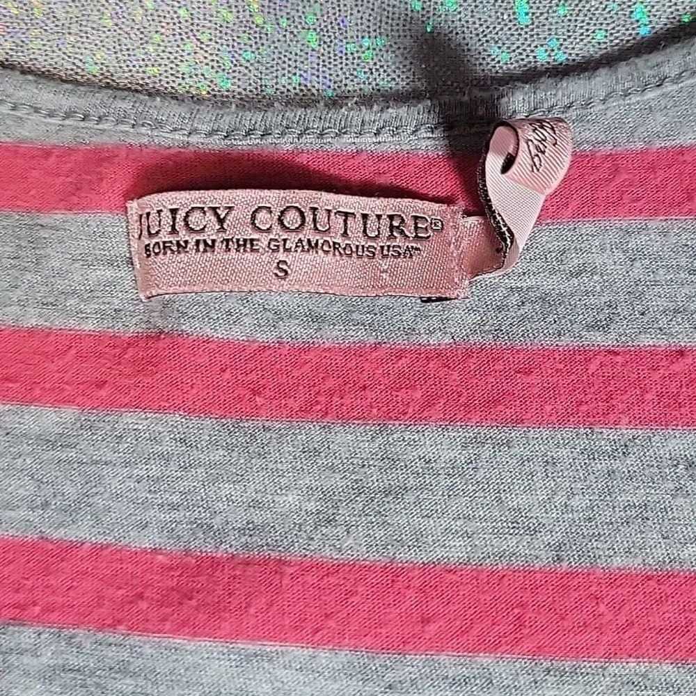 Y2k Vintage Juicy Couture Red & Grey Striped Tank… - image 7