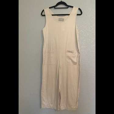 Everlane Cream Cotton jumpsuit size M