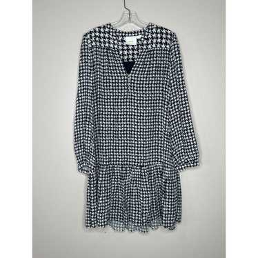 Anthropologie Maeve Sterling Houndstooth Dress ove