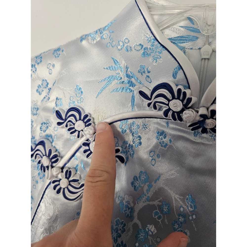 Vintage Unbranded Cheongsam Long Asian Floral Dre… - image 7