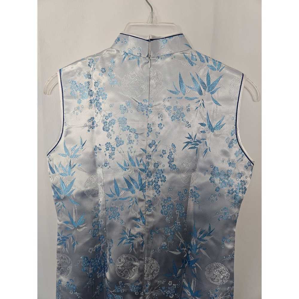 Vintage Unbranded Cheongsam Long Asian Floral Dre… - image 8