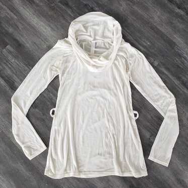 White Basic Aymara Long Sleeve Turtleneck Mini - image 1