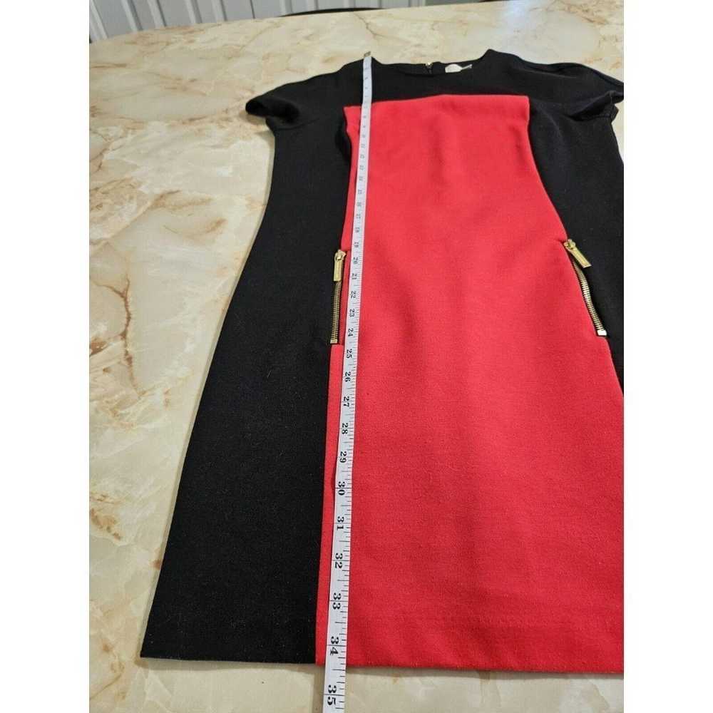 Michael Kors Red/Black Colorblock Gold Zipper Sho… - image 10