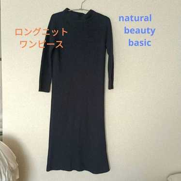 NATURAL BEAUTY BASIC Knit Long Dress M