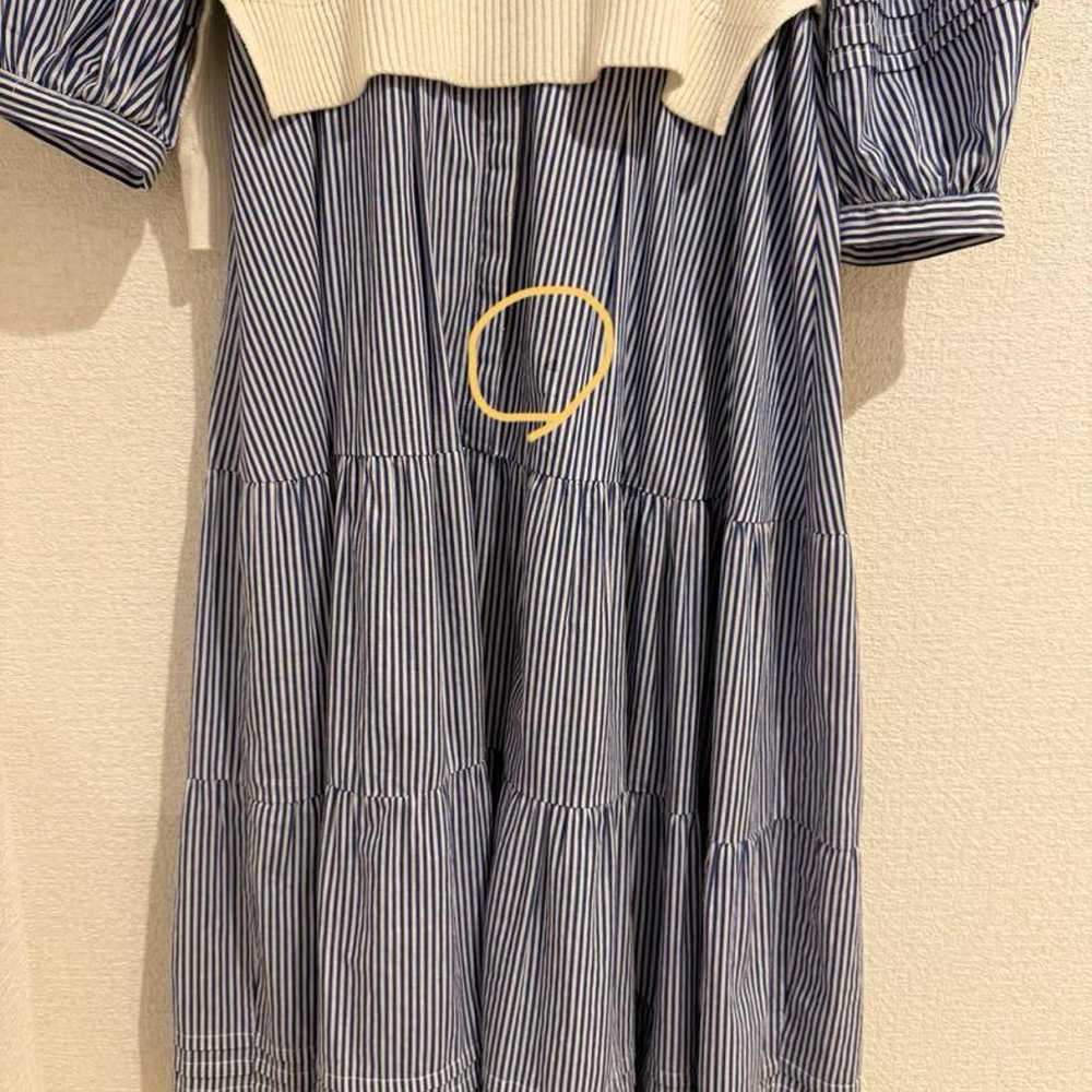 Jasglitty Tiered Long Shirt Dress Striped Frill R… - image 4