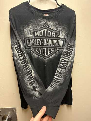 Harley Davidson × Vintage Vintage White Smoke Har… - image 1