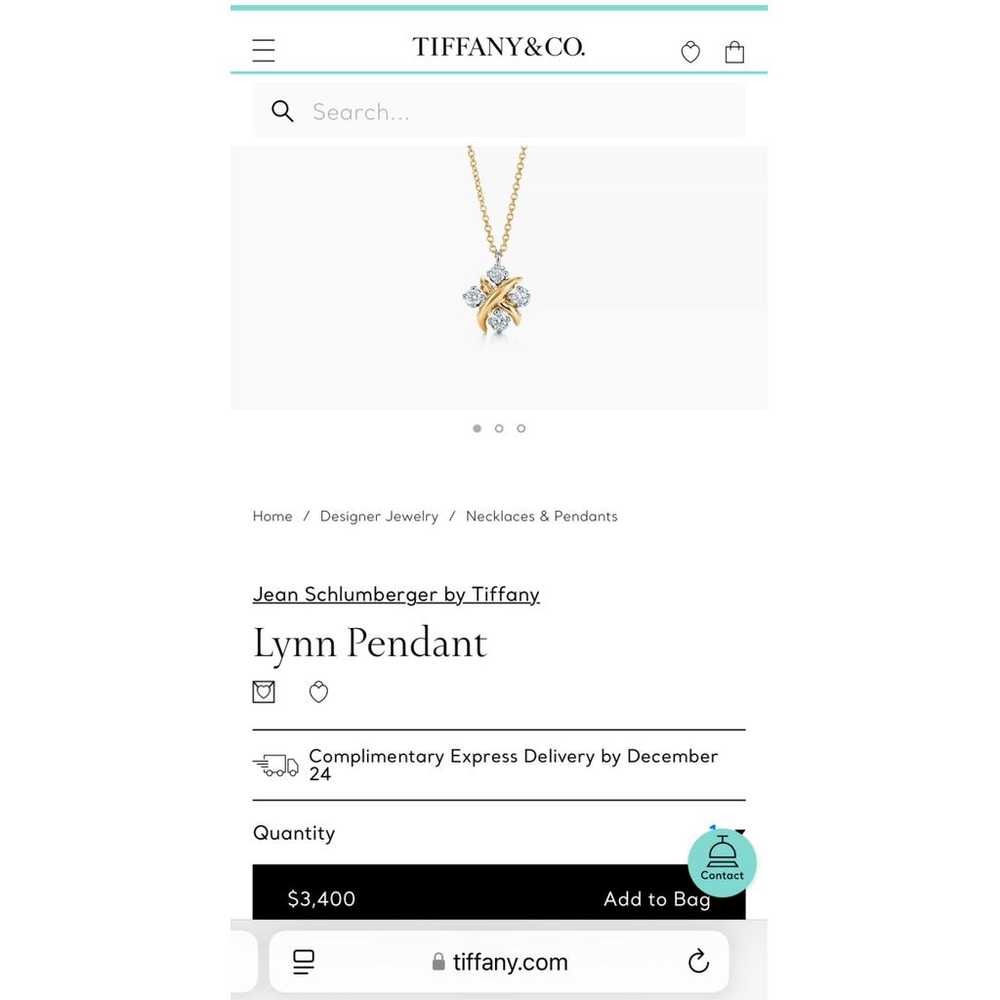 Tiffany & Co Schlumberger yellow gold necklace - image 6