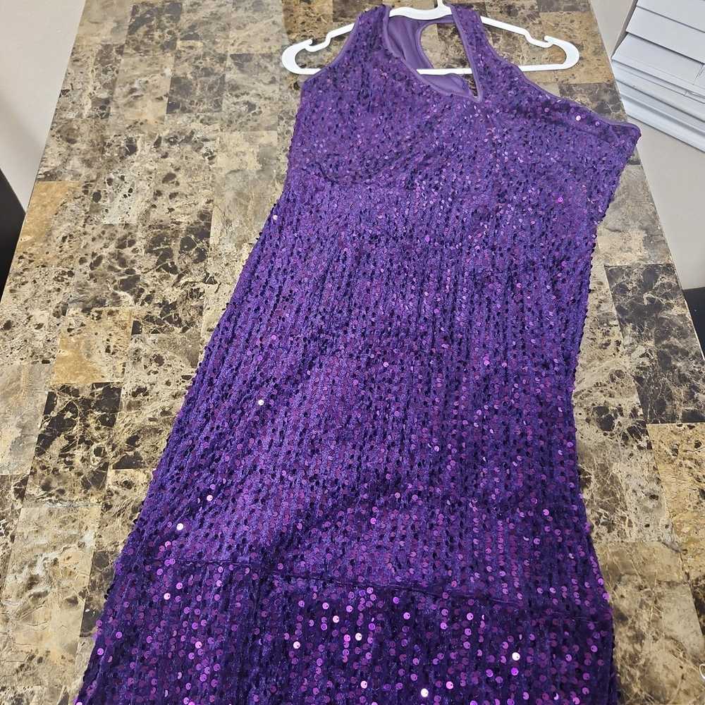 Sequin formal/ Ball Gown Dress - image 6