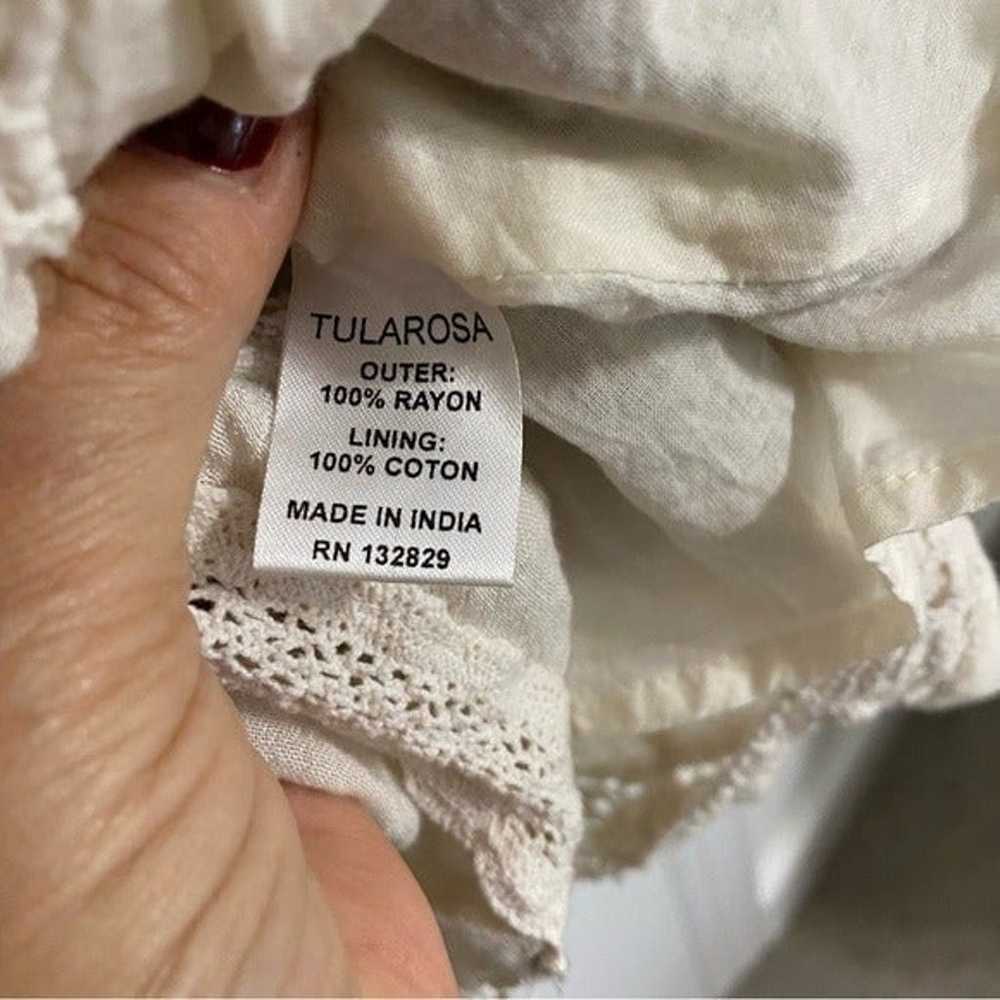 Tularosa Ivory Embroidered Audrey Dress Size S - image 12