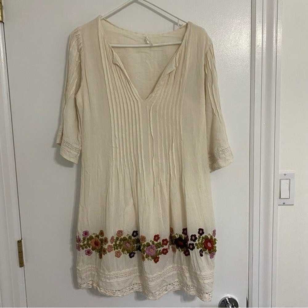 Tularosa Ivory Embroidered Audrey Dress Size S - image 5