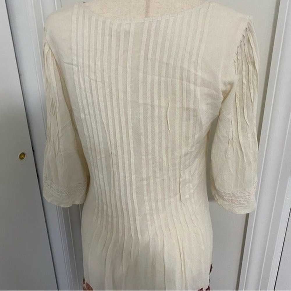 Tularosa Ivory Embroidered Audrey Dress Size S - image 6