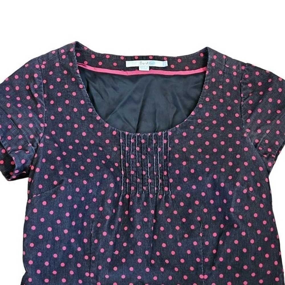 Boden Size 6 Corduroy Polka Dot Dress Career Busi… - image 2