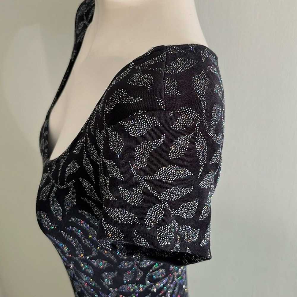 VINTAGE 90s all that jazz glam sparkle stretch bo… - image 9