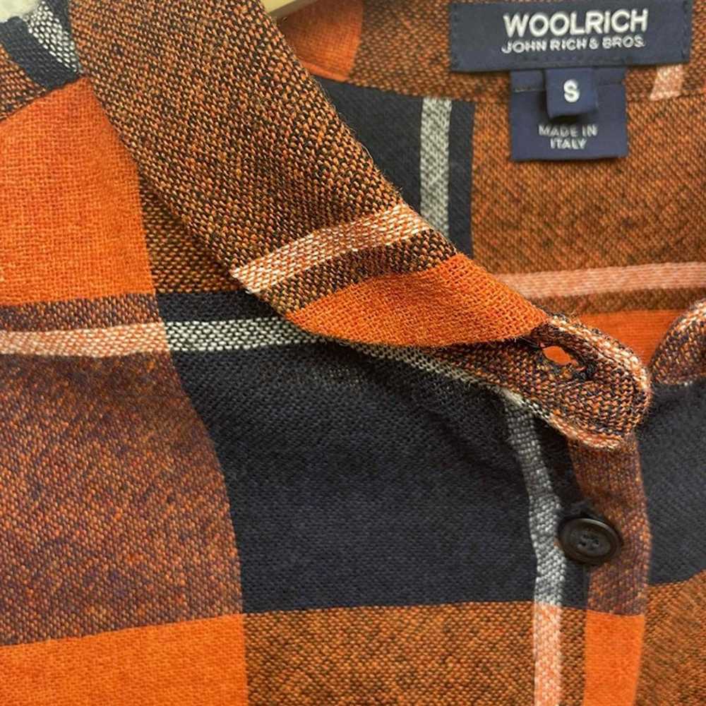 Woolrich John Rich Bros Orange Plaid Lightweight … - image 11