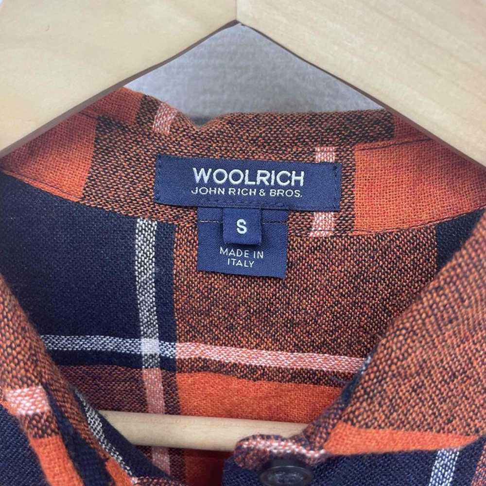 Woolrich John Rich Bros Orange Plaid Lightweight … - image 2