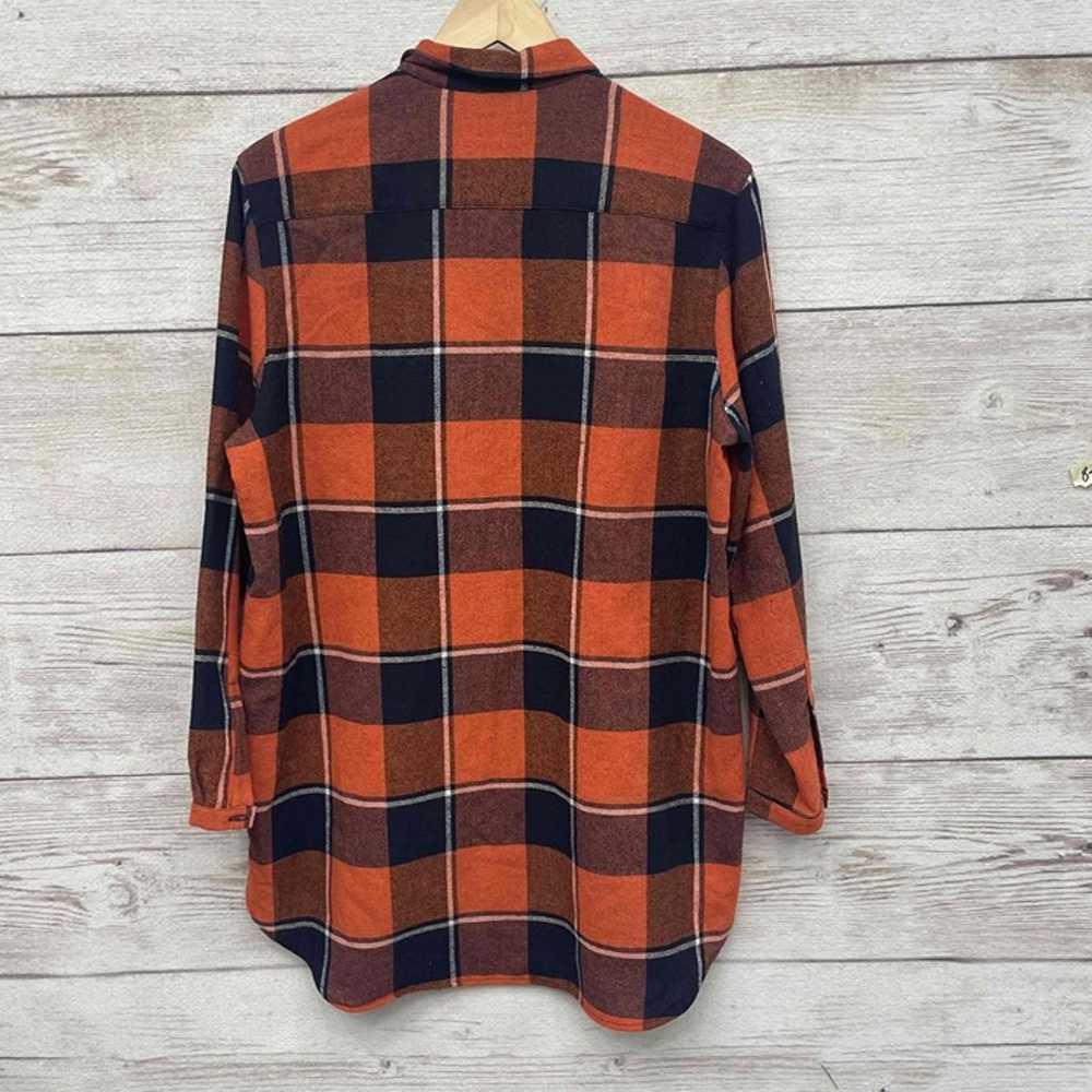 Woolrich John Rich Bros Orange Plaid Lightweight … - image 5