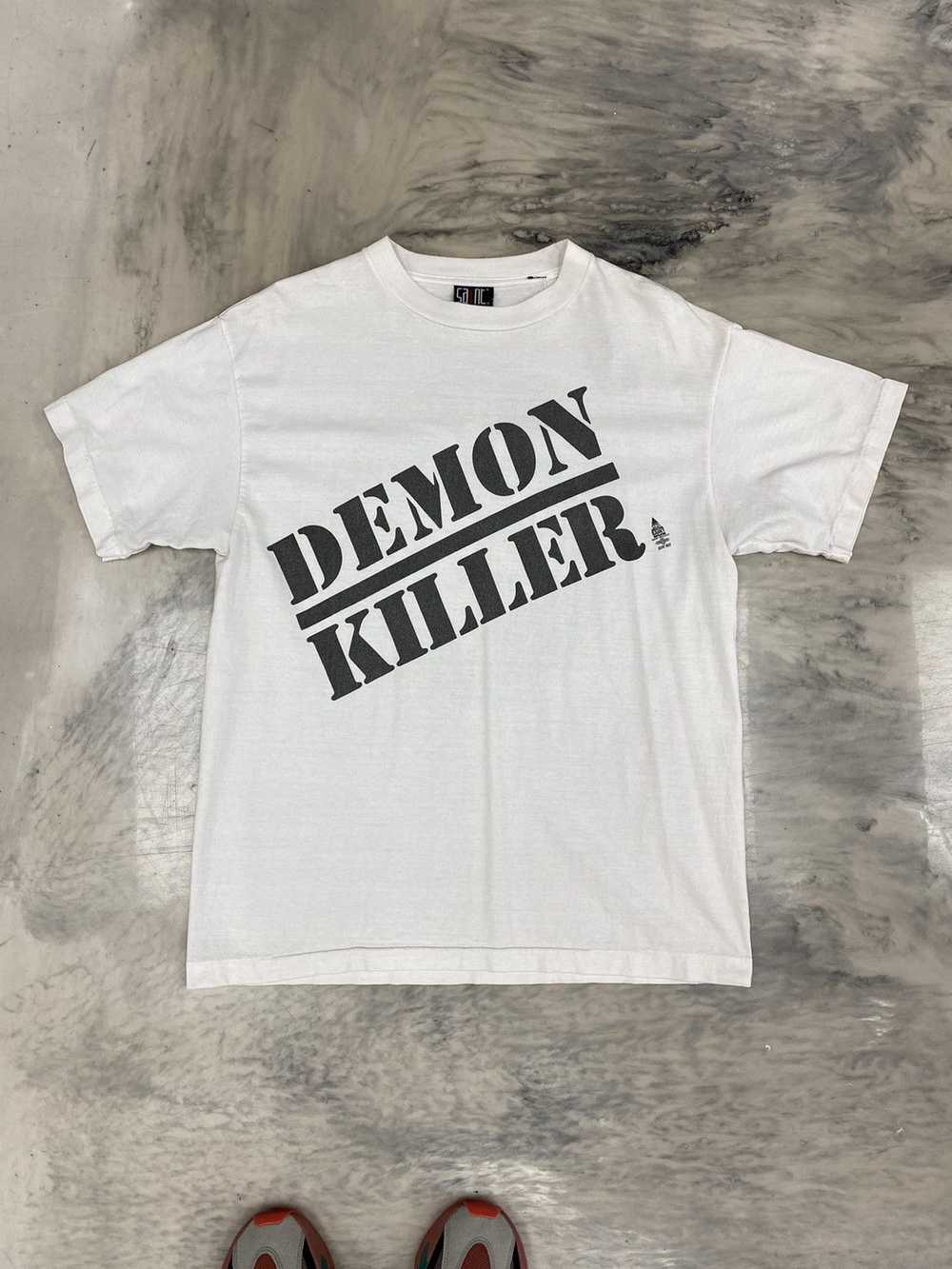 Saint Michael Saint Michael demon killer tee whit… - image 1